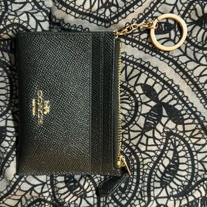 Coach ID wallet keychain